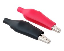 10PC Belkin Insulated Large Crocodile Alligator Test Clips - Red Black - AP2527