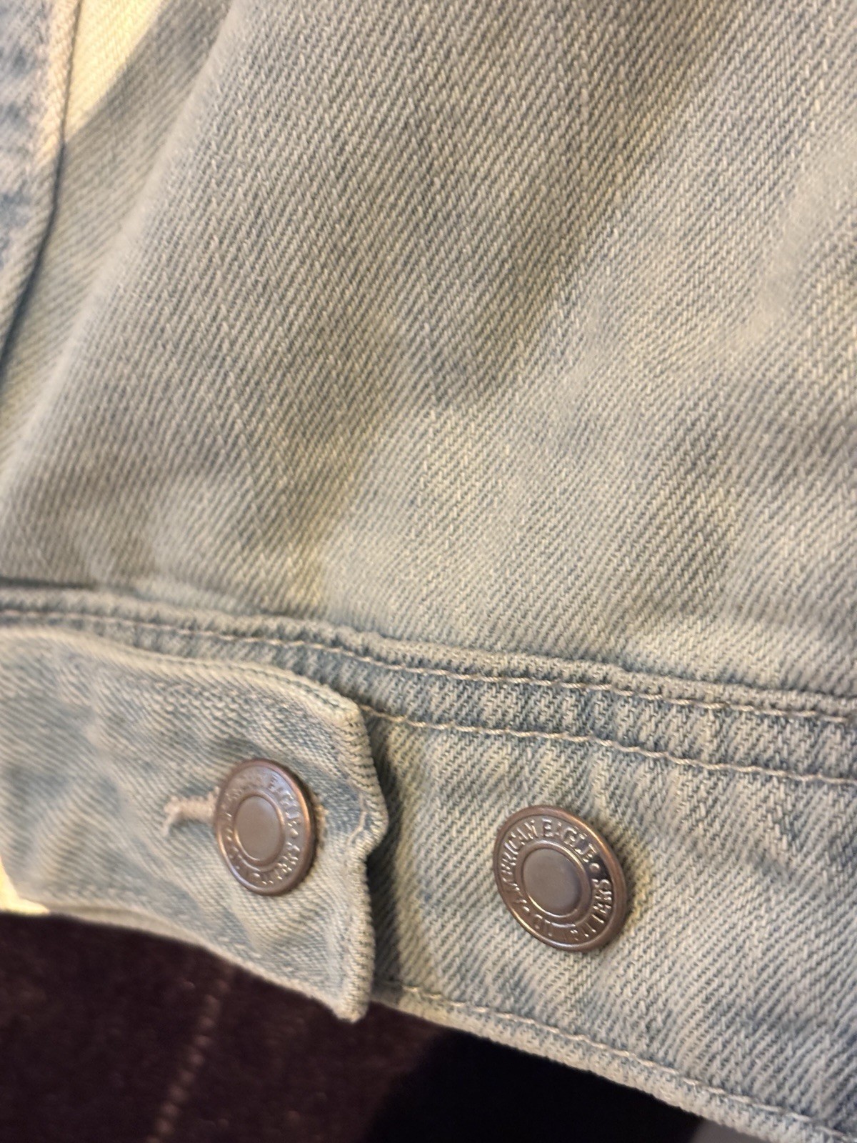 American Eagle Denim Jacket Large Boho, Layering … - image 8