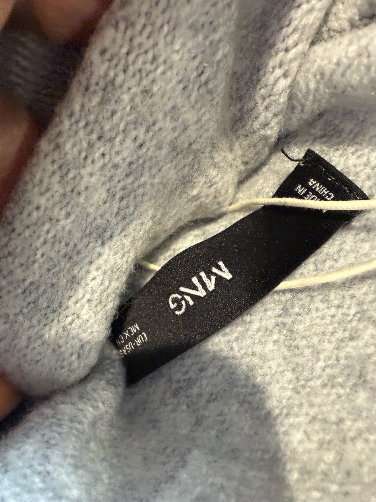 MNG Mango Gray Sweater Midi Maxi Knitted Perkins Dress Wool Long Sleeve  Small thumbnail 10