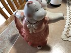 Hippo Teapot 2 Sided Dancing Couple Vintage Applause Some Signs Of Crazing — photo 3