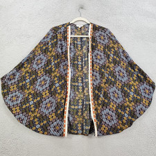 Womens Kimono Large Geometric Boho Shawl Lightweight Open Front Cardigan Flowy