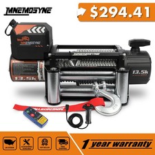 MNEMOSYNE Electric Winch 13500LBS 12V Wireless Steel Cable Truck Trailer Towing