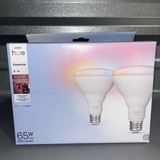 Philips Hue Essential Br30 - E26 Smart Led Bulb 2-pack 650lm Color Philips Hue Essential Br30 - E26 Smart Led Bulb 2-pack 650lm Color