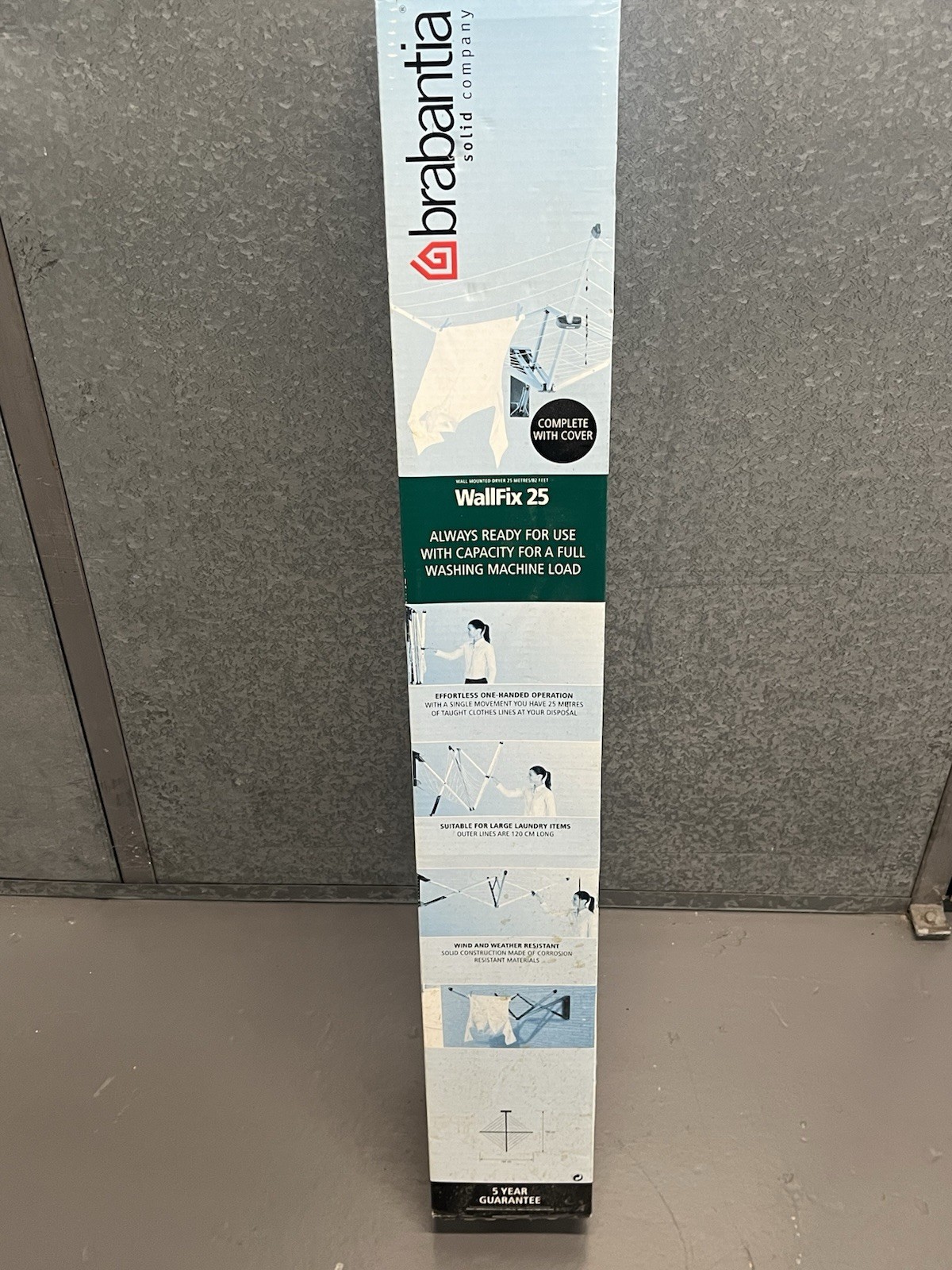 Brabantia Wallfix Wall Mounted Clothes Dryer Airer Brand New Never Used