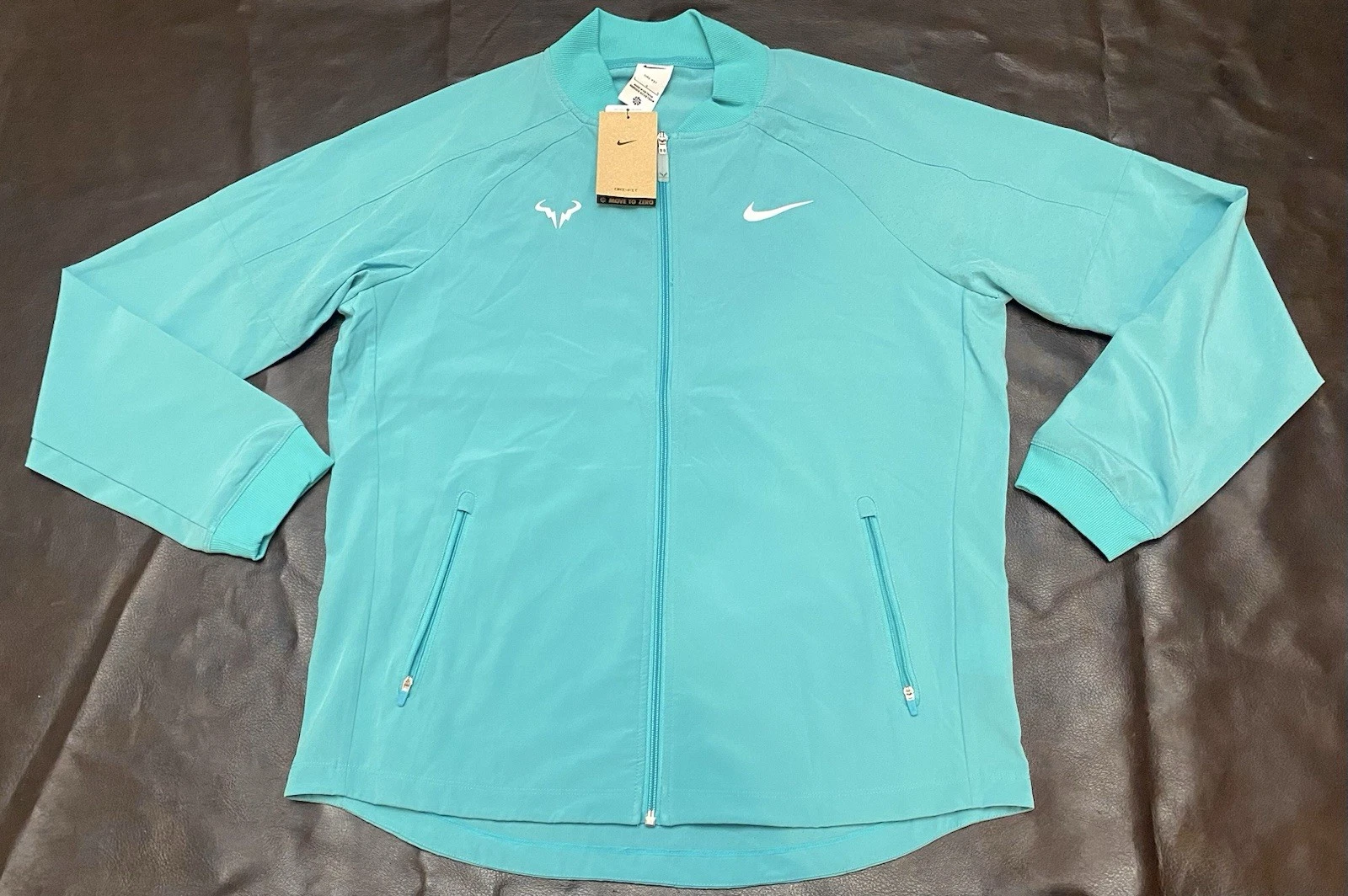 $105 NEW Nike Dri-FIT Rafa Nadal Men's Warmup Tennis Jacket DV2885-345 Large