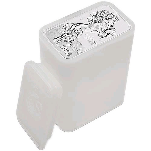 Coin Tube 1oz Silver Bar Lunar Perth Mint Australia Year Of The Horse Etc