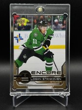 2024-25 UD Extended Logan Stankoven Encore Gold Parallel RC #E-10 Dallas Stars