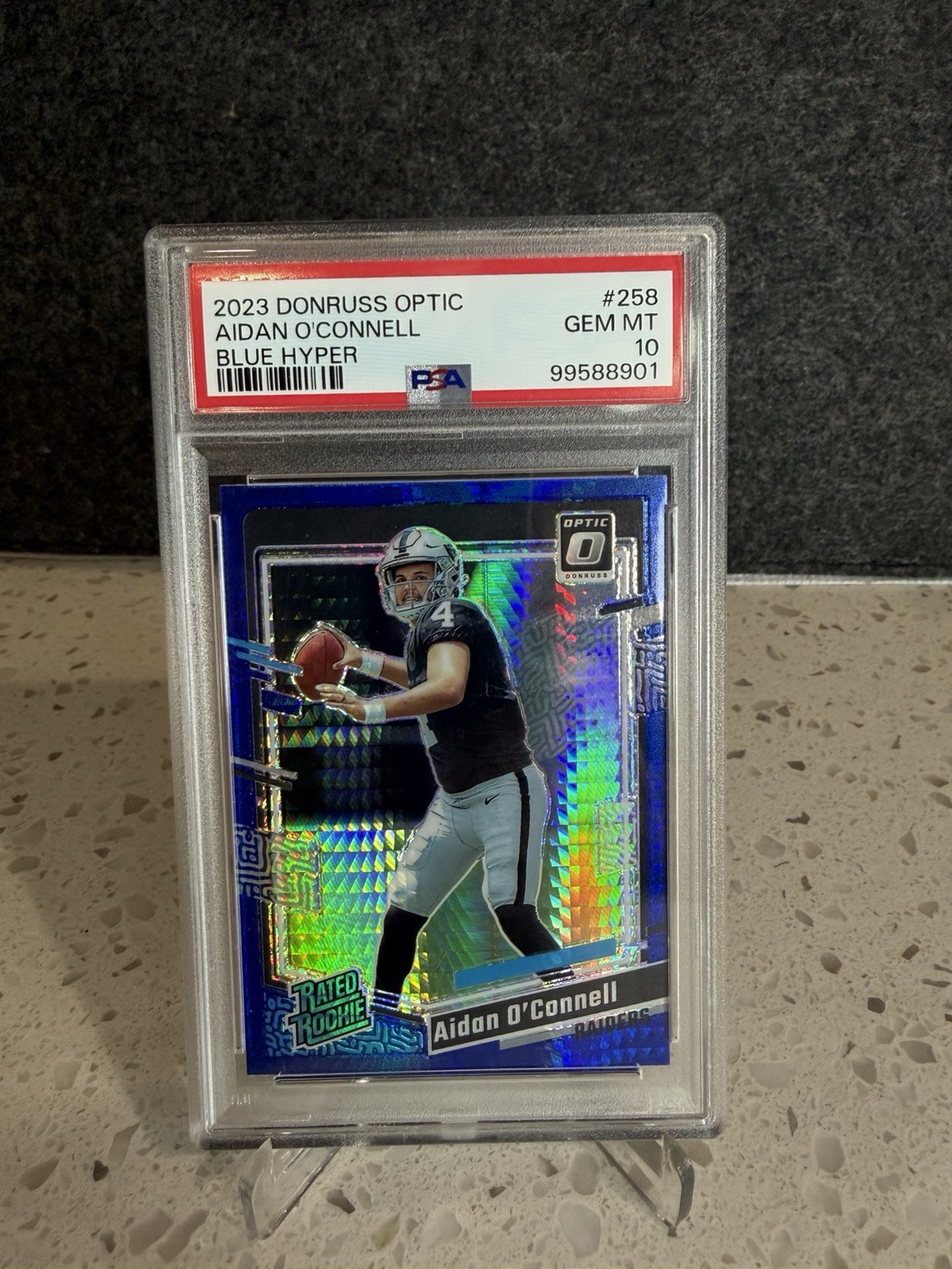 Aidan O'Connell Panini Donruss Optic #258 Blue Hyper