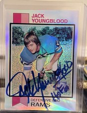Jack Youngblood 2001 Topps Archives Reserve Rookie reprint card #7 HOF Auto. rookie card picture