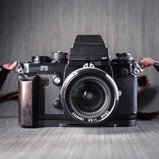 Wooden L Bracket for Nikon F3 F3HP F3T F3AF Camera Quick Release Plate Hand Grip