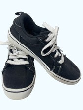 Black Sneakers sz 4 Youth Wonder Nation Black canvas Tennis Shoes