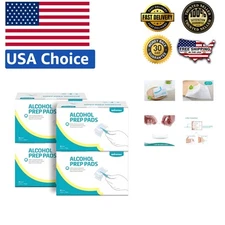 4-Ply Cotton Alcohol Prep Pads, 70% Isopropyl Alcohol - Perfect for Daily Use