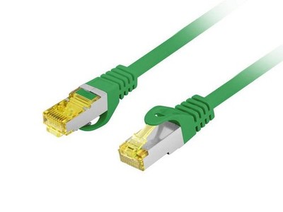 Patchkabel Lanberg FTP Kat. 6A 0,5 m LSZH CU fluke bestanden grün
