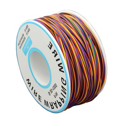 PCB Solder Wire 30AWG 8 Color Wrapping Cable Tin Plated Copper Fly Jumper PVC