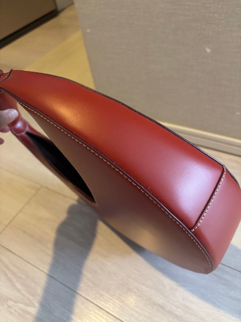 Staud Good Night Moon Bag Red Women Rare Luxury Designer Model Limited Edition V image 9