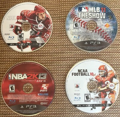 Ps3 SPORTS BUNDLE (NBA 2k13, MLB 11: The Show, NCAA Football 10, NHL 08)