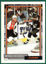 Mark Recchi - 1992-93 Topps #410 - Philadelphia Flyers Hockey Card