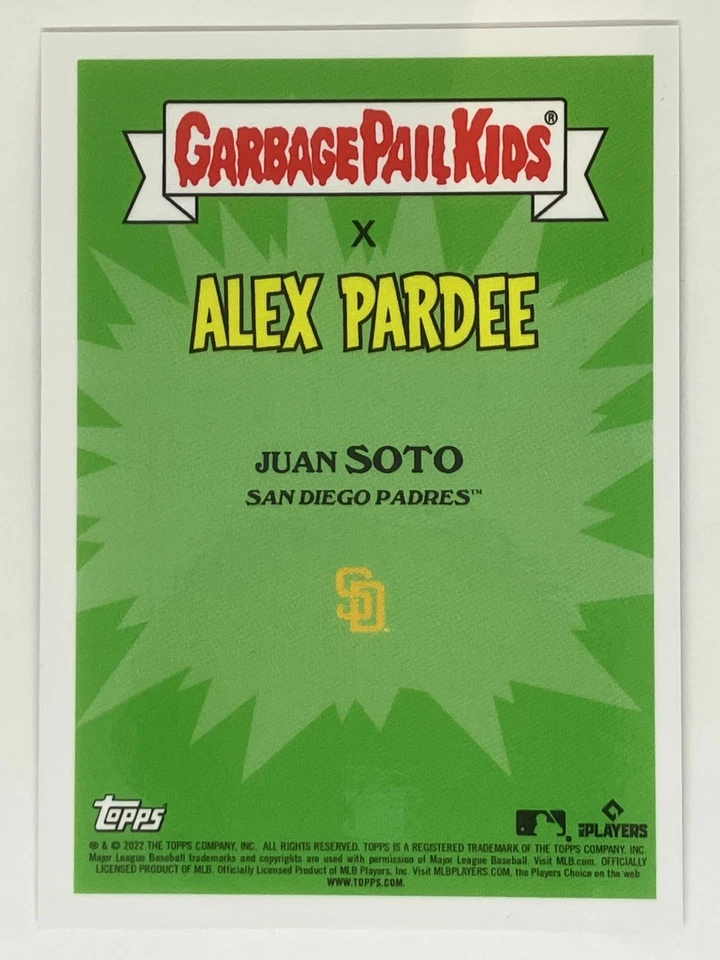 Juan Soto 2022 Garbage Pail Kids x MLB: Series 2 7b “Resurrect Ted” Silver Foil - Image 2 of 2