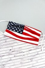 American Flag KIDS Two-Layer Pleated Fashion Face Mask