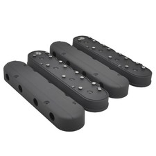Aluminum Black Valve Covers W Coil Mounts For Chevy Sb V8 Ls1 Ls2 Ls3 Ls6 Ls7