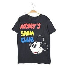 80S Mickey Mouse Vintage T-Shirt Disney Official Single Stitch Mickey'S Swim Clu