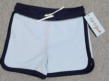 Cat  Jack Light Blue Girls Size 5T Pull On Shorts W/ Drawstring