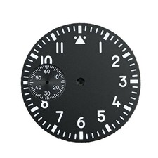 Black/White Green Luminous Watch Dial For Seagull ETA 6497 ST3600 Movement K