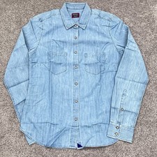 Untuckit Shirt Womens 2 Alleanza Blue Denim P...