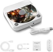 Portable CD Player for Car,Plug and Play,Extra USB Extension Cable,Car CD Player