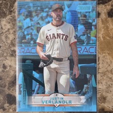 2025 Topps Stadium Club - Justin Verlander Light Blue Foil #162  SF Giants 🐐