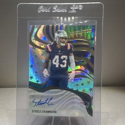 Panini 2025 Revolution Signatures Astro Auto Steele Chambers Patriots #RSA-97