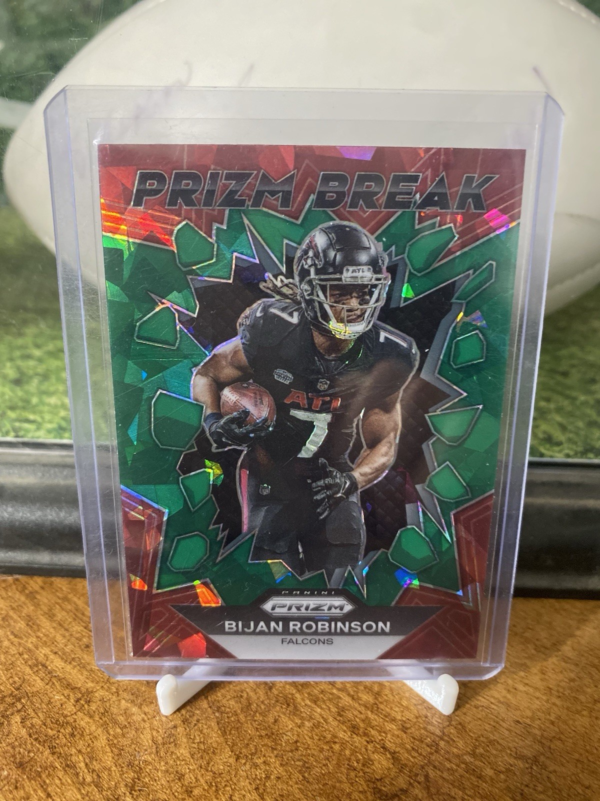 2023 Panini Prizm - Prizm Break Bijan Robinson #PB-8 Green Ice Prizm (RC)