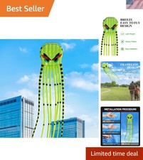 Giant 26ft Octopus Kite - Eye-Catching Foil Design for Beach and Park Fun