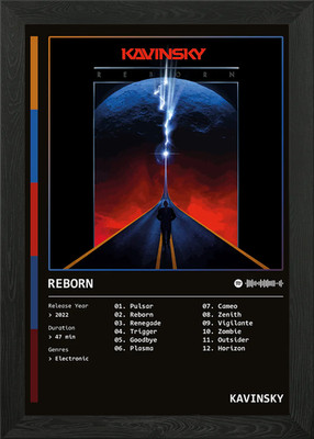 Reborn (2022) Album by Kavinsky Framed Wall Art Poster Canvas Print Picture