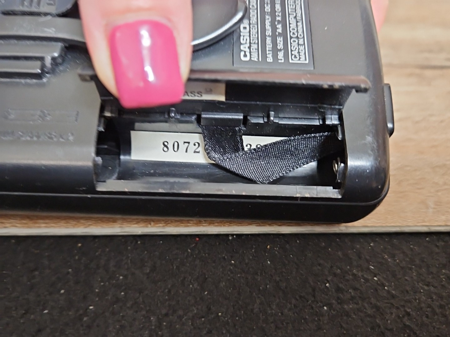 Vtg Casio Radio Cassette Player AS-305 R Auto Reverse BBS AM/FM 