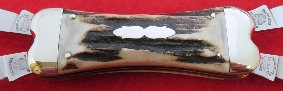 Cuchillo Fightn Rooster ALEMANIA 1992 Wheeler Basin STAG ¡Rata almizclera espalda con espalda! Sin precio base Foto 3 de 4