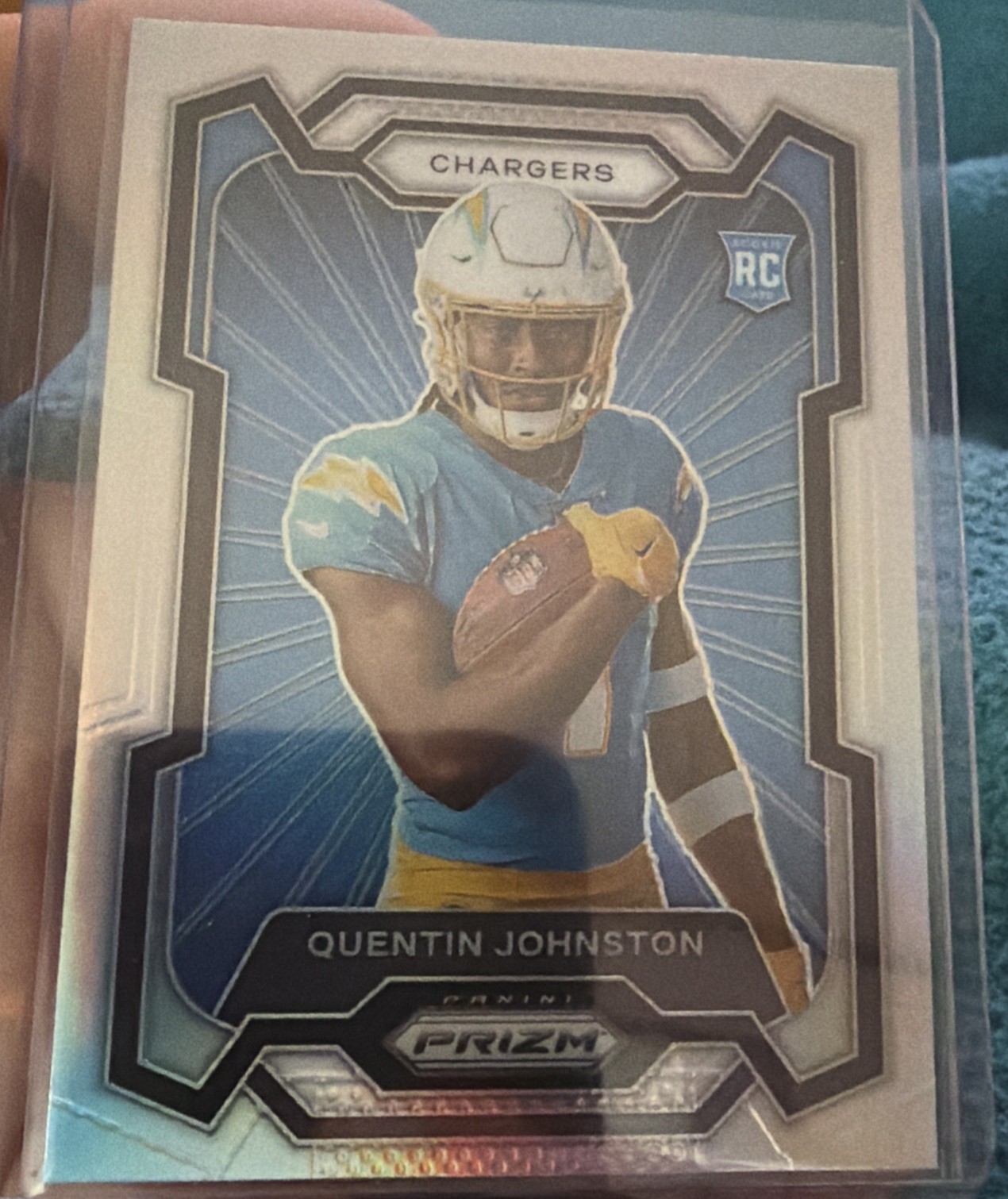 2023 Prizm Quentin Johnston Rookie Variations RC Prizms Silver #307 Chargers