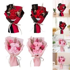 Scented Soap Flower Bouquet Valentines Day Gift for Women's Day Multipurpose