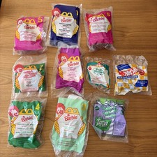 Lot Of 10 Mcdonald s Happy Meal Barbie, pony, etc. Toys 90s Vintage SEALED