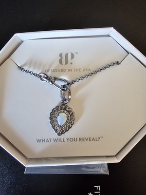 Bomb Party Necklace ''It Only Takes One Glance'' Moonstone on Hematite NK84235