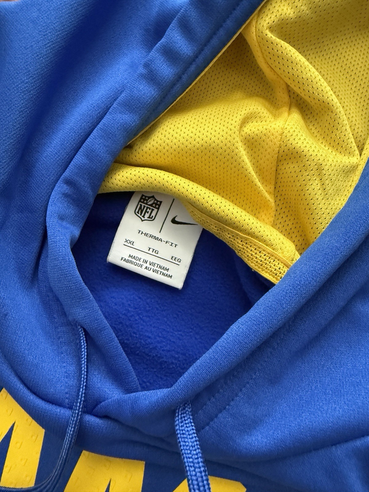 Los Angeles Rams Nike On Field Hoodie XXL thumbnail 4