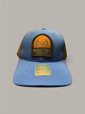 Realtree Fishing Royal/Black 6-Panel Cap Structured, Logo Patch, SnapBack
