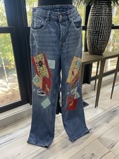 Women’s Jeans Patchwork Design