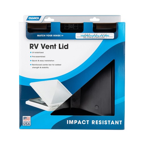 Camco Black Replacement Rv Vent Lid For 14 Inch Vents Impact Resistant Polypr... - Picture 5 of 5