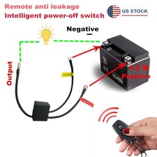 Motorcycle Battery Disconnect Cut Off Isolator Master Switch Wireless Remote 12V
