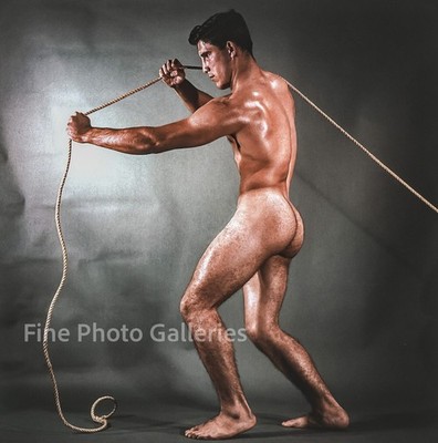 1960s Vintage BRUCE BELLAS of LA Male Nude Muscular Carl Savoie LARGE Photo Art