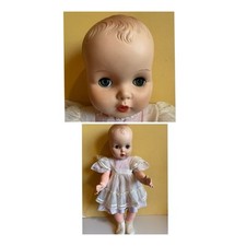 VTG 1 OWNER / 23" HORSMAN Doll / sleepy eyes / spread toes / strong face colors