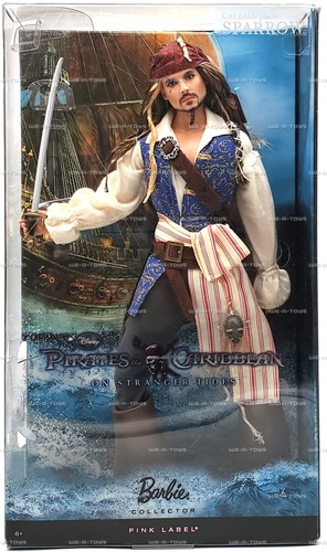 Barbie Fluch der Karibik On Stranger Tides Captain Jack Sparrow Puppe - Bild 2 von 10