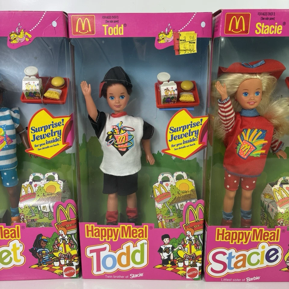 Lote De Colección 1993 De 4 McDonald’s Happy Meal Barbies Janet Todd Stacie Whitney Foto 3 de 4