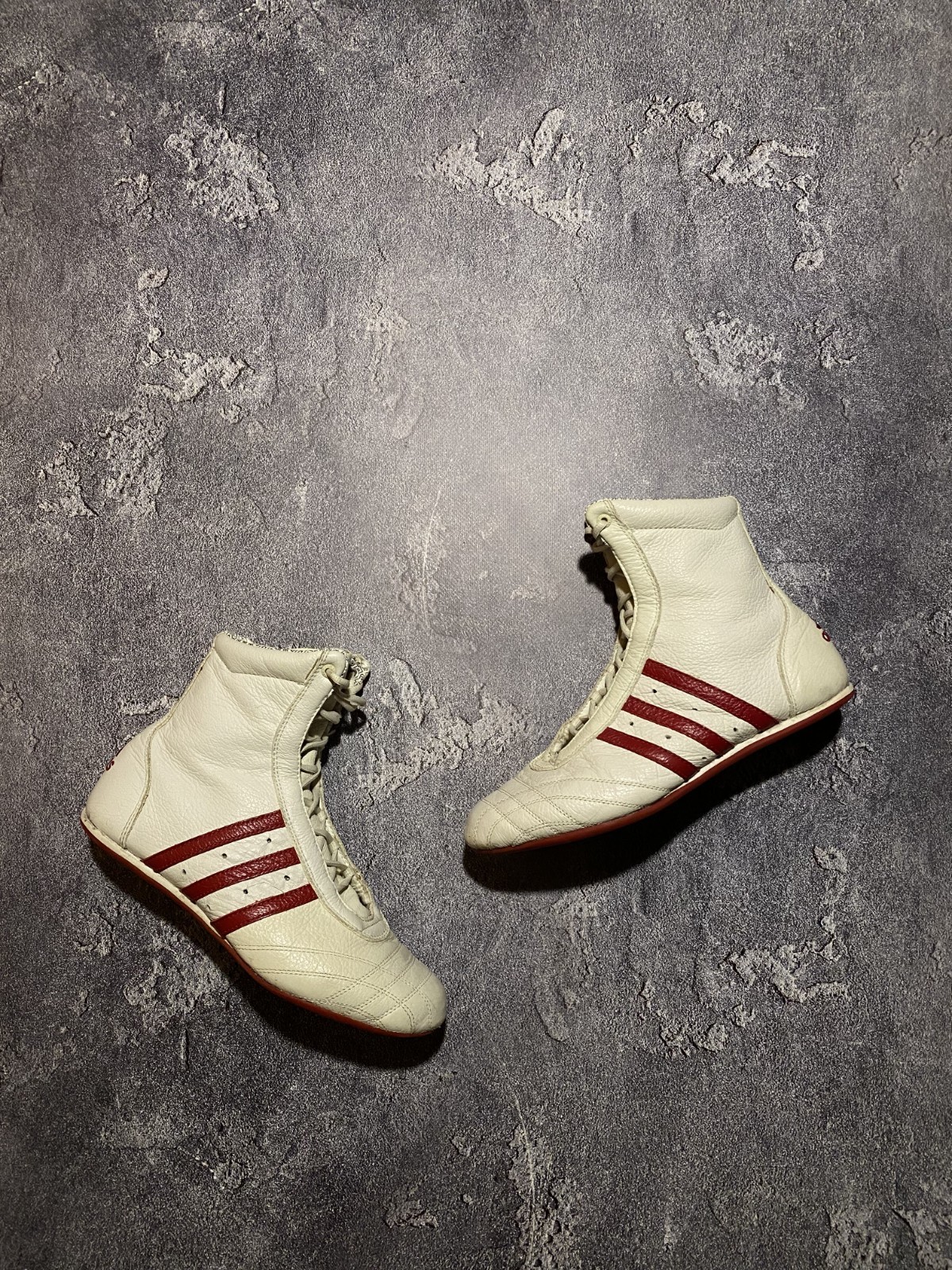 Adidas Vintage Prajna High 2003 Wrestling Boxing Boots Japanese Y2K Style Sz 38